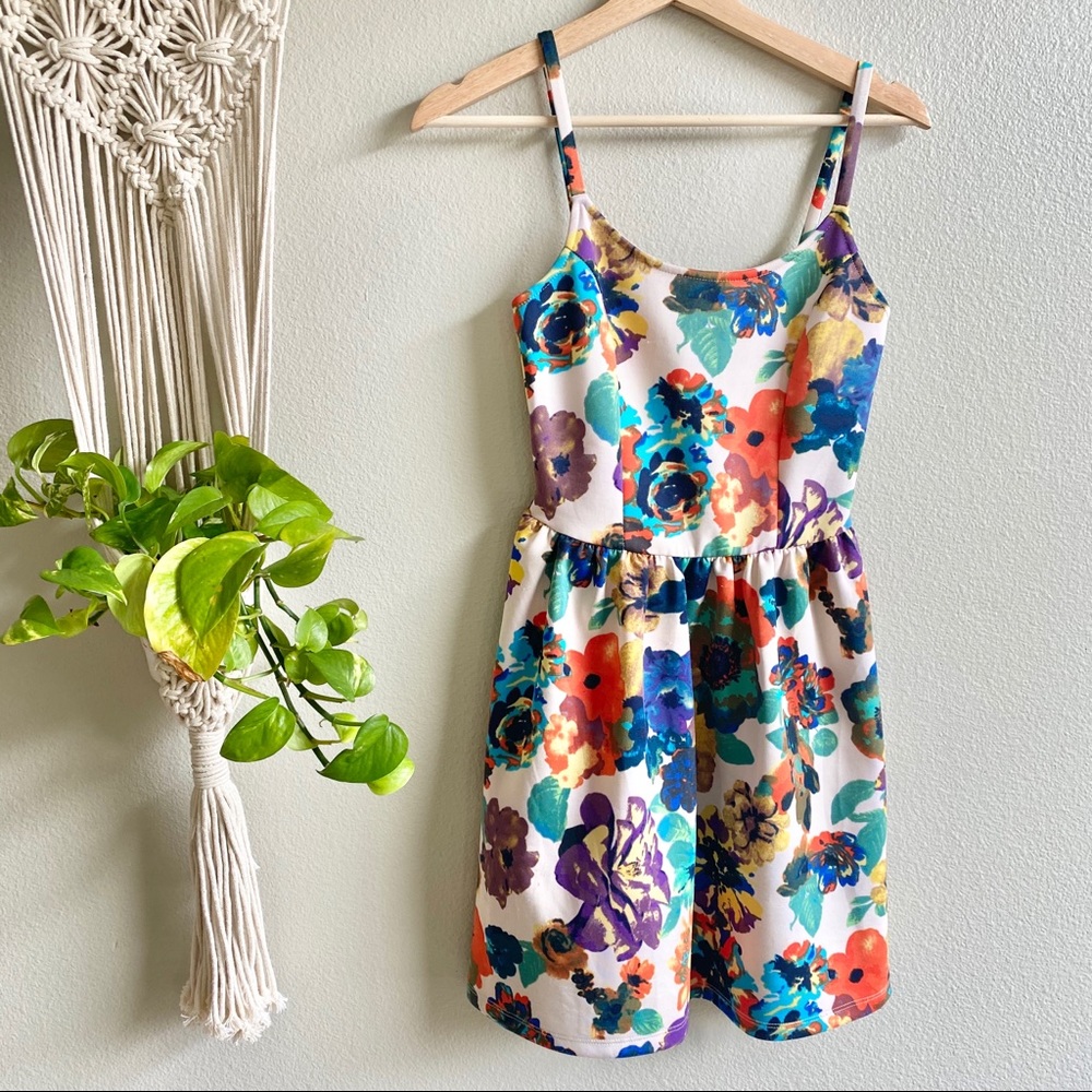 Soprano Dress with Straps Floral Size Small